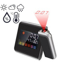 Projection Weather LCD Digital Alarm Clock, Backlight LED Color Display