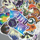 35Pcs Diamond Geometry Animal Skateboard Graffiti Laptop Luggage Car Stickers