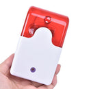 12V Indoor Wired Strobe Siren Warning Signal Horn Alarm System Flashing Lig_