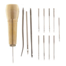 14Pcs Canvas Leather Tent Sewing Awl Hand Stitcher Leather Craft Needle Crafts