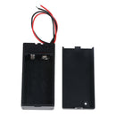 9V Volt PP3 battery holder box dc case w/ wire lead on/off switch cover  JR