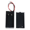9V Volt PP3 battery holder box dc case w/ wire lead on/off switch cover  JR