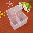 Clear Plastic Cotton Swab Box Storage Organizer Holder Cosmetic Makeup Tool