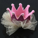 Sweet Snow Yarn Princess Baby Hair Clip Pink H4Y1