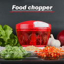 Manual Food Chopper Fruit Vegetable Cutter Meat Grater Nuts Grinder Mincer