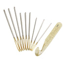 10Pcs 3 Sizes Stainless Steel Sewing Tools Knitting Yarn Blunt Needles Sets