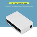 5-Port Fast Ethernet 10/100Mbps Desktop Switch Switcher RJ45 LAN Splitt OWG LXY