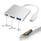 Type C USB 3.1 to USB-C HDMI 4K USB 3.0 Adapter Cable 3-in-1 Hub For Macbook Pro