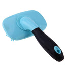 Pet Dog Cat Silicone Massage Comb Hair Removal Grooming Cleaning Brush Pink