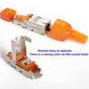 Cat6A Rj45 Connector Ethernet Adapter Tool-Free Crimping Shielded Crystal He Hn