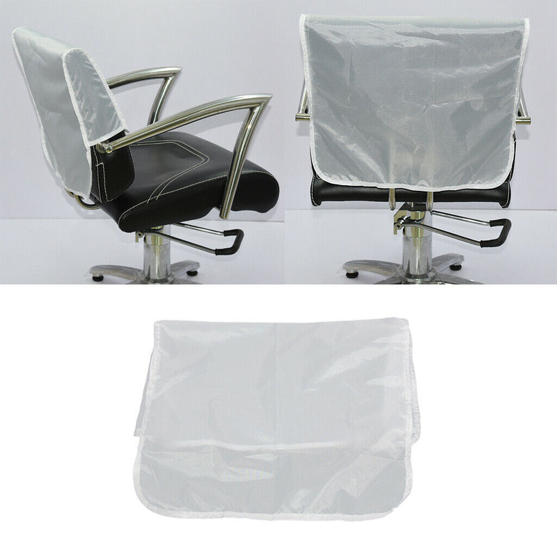 Salon Hairdressing Barber Chair Back Cover Hair Beauty PVC Protective White