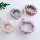 1Pcs Cute Soft Cat Ears Women Hair Band Cartoon Cosmetic Wide Brimmed Headb