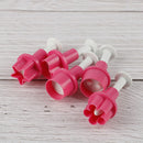 5pcs Plastic Cookie Cutter Cake Mold Star Button Plum Heart Biscuit Sugarcr- OZ