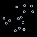 200 Pieces Darts O- Dart Shaft Rubber Protector Round Guard Rings - Black White