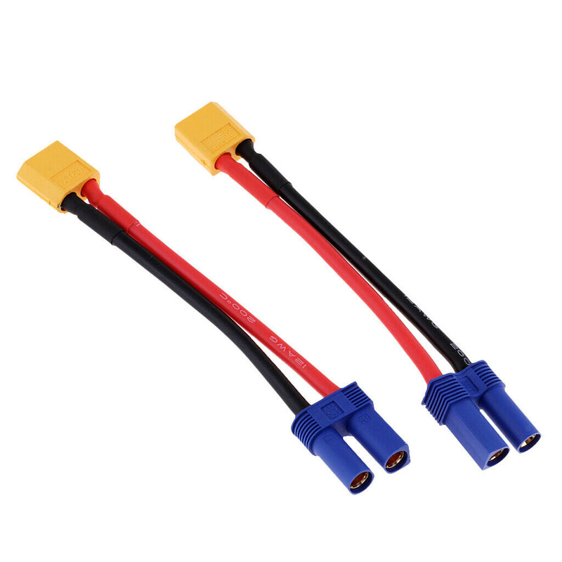 XT60 Female to Male EC5 Style Silicone Wire Connector Adapter Cable Converter
