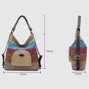Large-Capacity Travel Lady Messenger Bag Solid Color Portable Handbag Multi F9B5