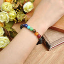 7Chakra Healing Beaded Bracelet Natural Lava Stone Diffuser Bracelet Jewelry HOT