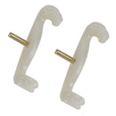 2pcs Violin 3/4 and 4/4 Size Violin Adjustable Shoulder Rest Rubber Feet
