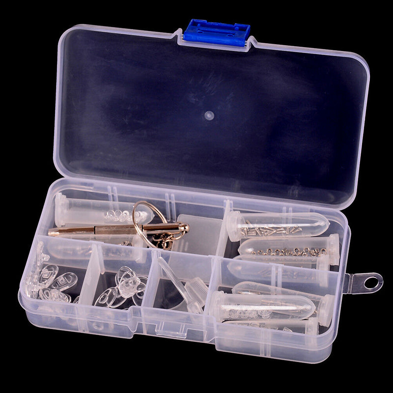 Screw Nut Nose Pad Optical Repair Tool Set For Eyeglass Sun-Glasses S Kw