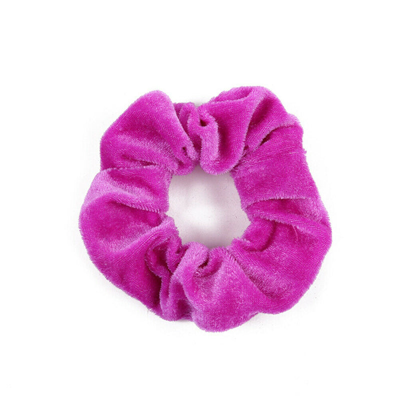 40pcs Women Velvet Scrunchies Set Colorful Ponytail Holder Hair Ring Rope A