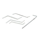 5Pcs Stainless Steel Double Row Tension Wrench Tool Removal Hooks Lock Extractor