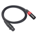 For Camera Microphone XLR 5 Pin Female to XLR 3 Pin Male Cable Cord Wire