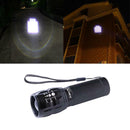 Mini Flashlight LED Outdoor Camping Hiking Lamp Third Gear Zoom Flash Light