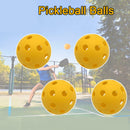 50PC Plastic Airflow Hollow Wiffle Practice Training Golf Balls Yellow New