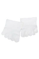 1 pair of Unisex Half Toe Socks Sports Toe Protection white