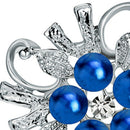 1X Fashion Personality Rhinestone Flowers Women's Brooch Pin Rhinestone Cov X6I7