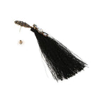 Round Flowers Top Tassel Long Earrings for Women Sexy Charm Fringed Drop Da