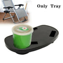 Portable Folding Camping Picnic Outdoor Beach Garden Chair Side Tray For Drink^^