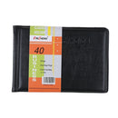Leather 40 Card Commercial Name ID Credit Card Book Case Holder Organizer FT