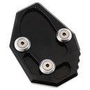 Black Side Stand Enlarge Kickstand Extension Pad For YAMAHA MT-07 14-15
