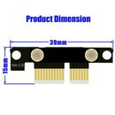 90 Degree Pci-E Pci Express 1X To 1X Slot Riser Card Converter Extender Rib J4I9