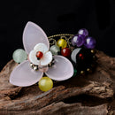 Ethnic Style Jewelry Retro Glass Flower Brooch Diy Personality Temperament