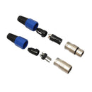 2/5/10Pairs XLR 3Pin Female MIC Jack Plug Audio Microphone Cable Connector