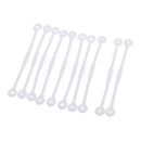 40pcs Tennis Squash Racket Vibration Dampeners Shock Absorber Strips White