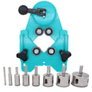 9Pcs 4-83 Mm Drill Guide Vacuum Base Sucker With 5-50 Mm Diamond Coated Gla