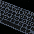 Spanish Phonetic Keyboard Protective Film Cover For 13 Inch Macbook - Black