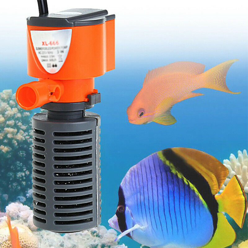 Aquarium Internal Filter Multi-Function Oxygen Pump Fish Tank 300L/H Useful HSK