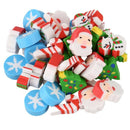 35 x Eraser Christmas Santa Claus Christmas Tree Snowflake Christmas Advent S3I7