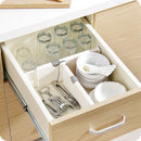 Drawer Dividers White Spring Loaded Expandable Kitchen Bedroom Organizer