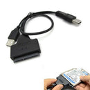 USB 2.0 to SATA Serial ATA Adapter Cable For 2.5" HDD SSD Laptop Hard Drive   Z