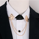 Retro Maple Leaf Chain Clasp Necklace