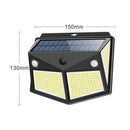 1pc 260 LED Solar Lights 3 Mode Outdoor Motion Sensor Waterproof Lamps A