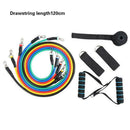 11pcs/set Pull Rope Fitness Exercises Resistance Bands Pull Rope Fitness L5S9