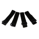 4x 67cm Cable Ties Strap W Buckle Hook Loop Fastener Sticky Tapes Organizer