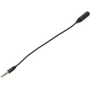 3.5mm Male to 3.5mm Female 4 Pole Adapter Converter Audio Cable Black X2B3
