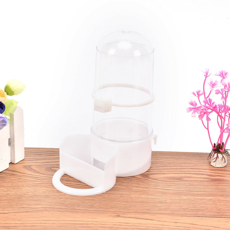 bird pet drinker feeder automatic food waterer clip aviary cage parrot budgie JR